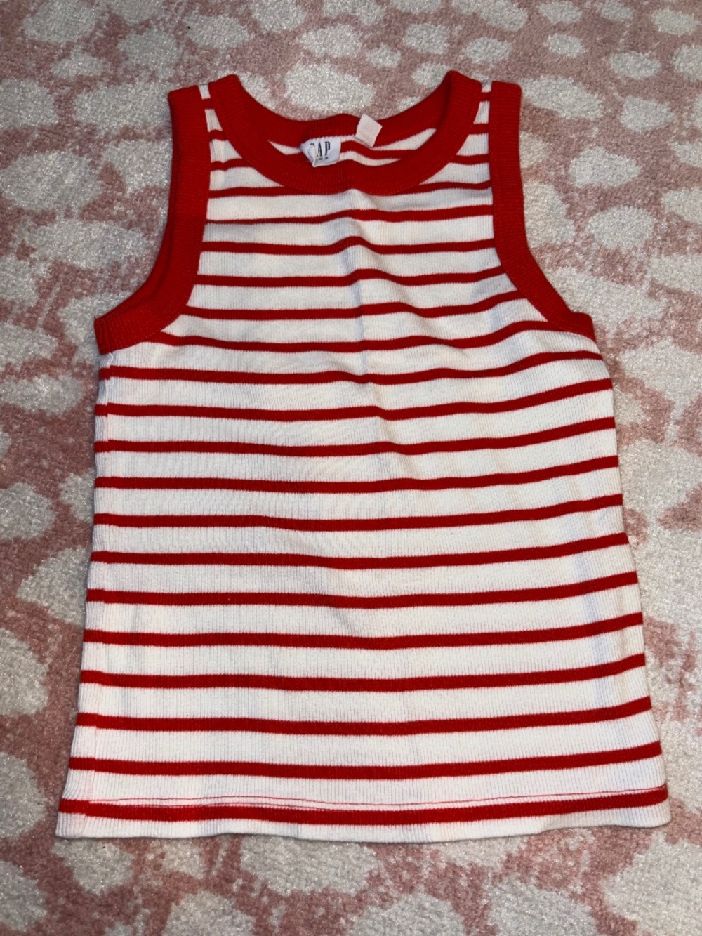 Red and White Striped Tank Top - Gap Kids (Sz 10)